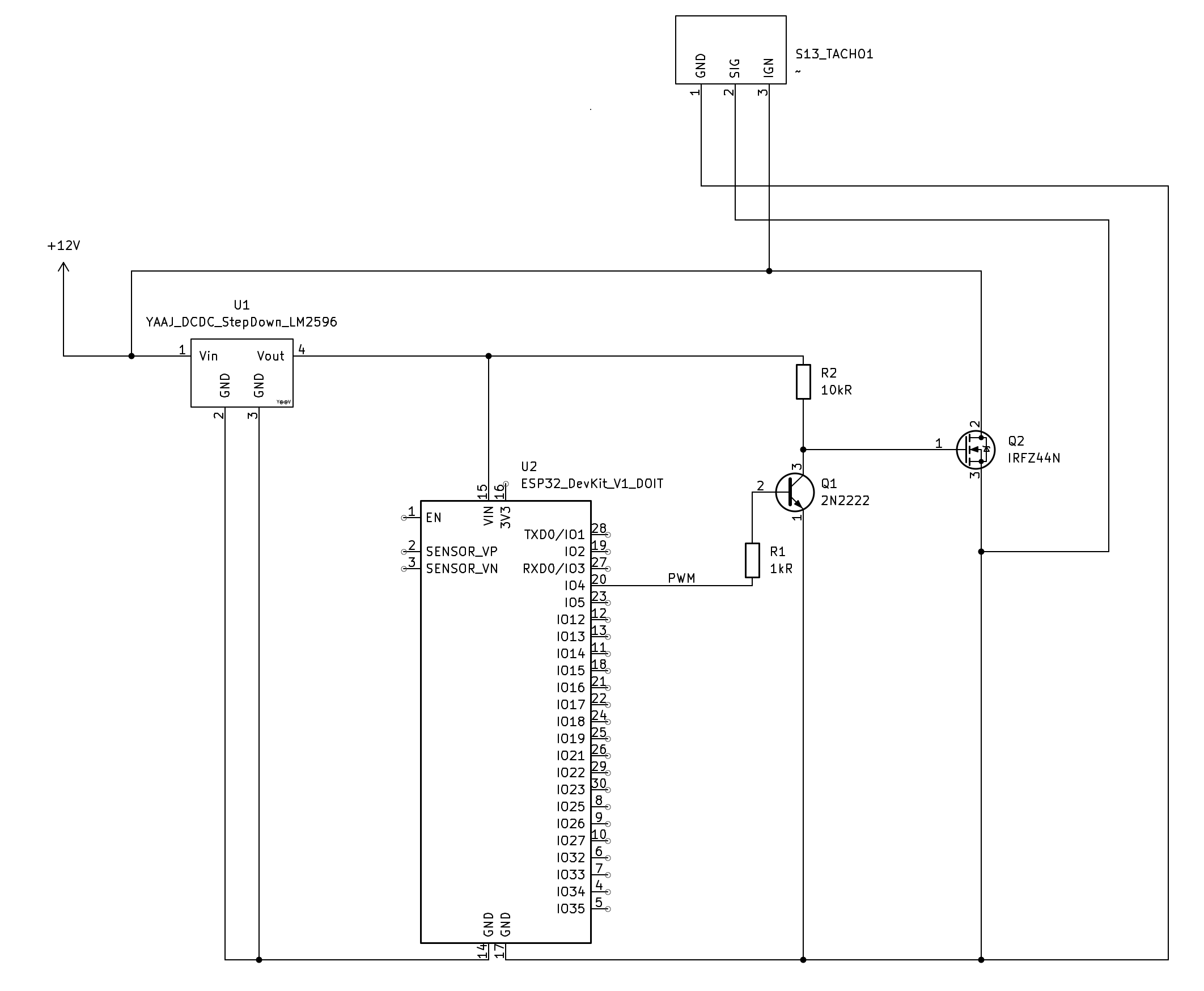 S13 Tachometer Simulator Schematics
